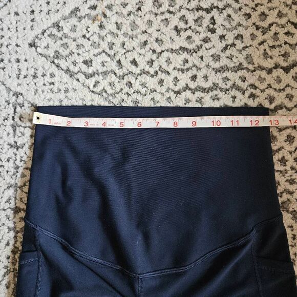 Old Navy Active Powersoft Extra High Rise Maternity Leggings in Navy Size Small - Picture 4 of 5